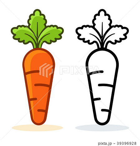 carrot icon on white background 39396928