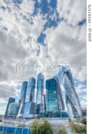 Modern skyscrapers of Moscow under picturesque sky Modern skyscrapers of Moscow under picturesque sky 39397476