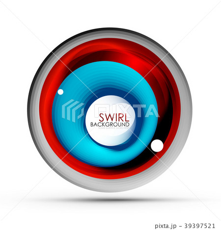 Spiral swirl flowing lines 3d vector abstract 39397521