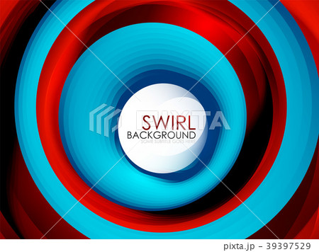 Spiral swirl flowing lines 3d vector abstract 39397529