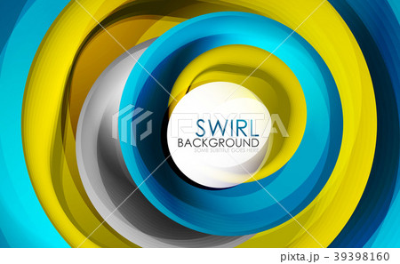 Spiral swirl flowing lines 3d vector abstract Spiral swirl flowing lines 3d vector abstract 39398160