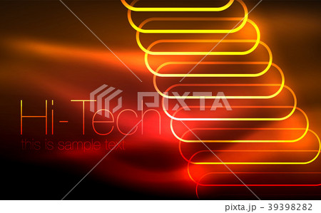 Glowing ellipses dark background, waves and swirl Glowing ellipses dark background, waves and swirl 39398282