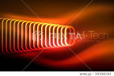 Glowing ellipses dark background, waves and swirl Glowing ellipses dark background, waves and swirl 39398283
