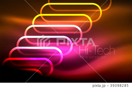 Glowing ellipses dark background, waves and swirl Glowing ellipses dark background, waves and swirl 39398285