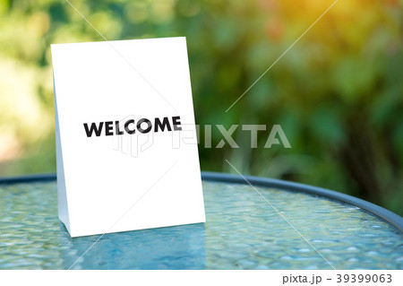 WELCOME Concept Communication Business  39399063