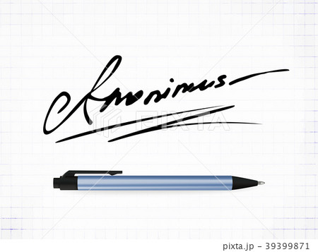 Signature Anonimus Vector Icon Signature Anonimus Vector Icon 39399871