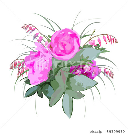 Floral Bouquet with Peony Flowers 39399930