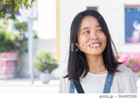 smiley young Chinese woman 39400599