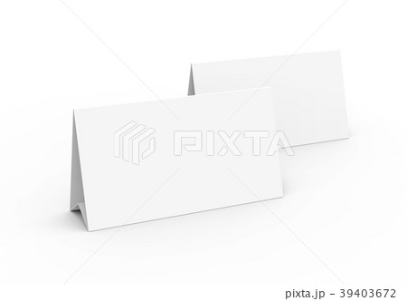 Blank paper tent template 39403672