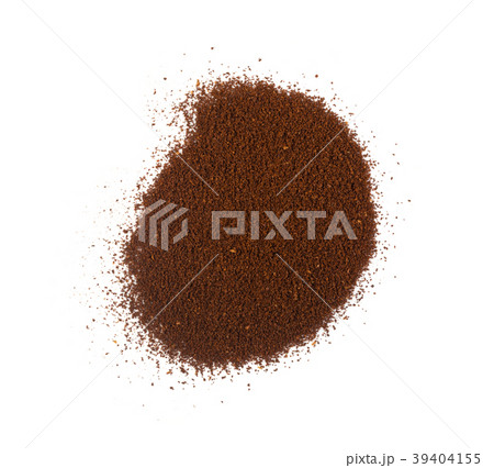 A Pile Of Coffee Grounds Isolated A Pile Of Coffee Grounds Isolated 39404155