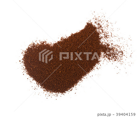 A Pile Of Coffee Grounds Isolated A Pile Of Coffee Grounds Isolated 39404159
