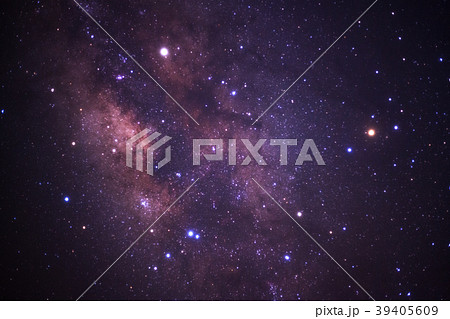 Milky way galaxy with stars and space dust  39405609