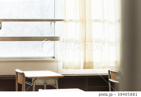 Nobody Is In The Classroom Stock Photo