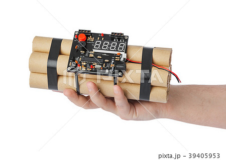 Hand with dynamite stick 39405953
