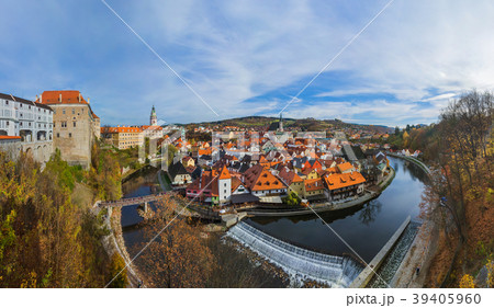 Cesky Krumlov cityscape in Czech Republic 39405960