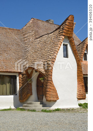 Fairytale clay castle of Porumbacu , Romania 39406310