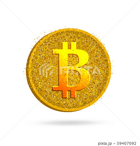 The letter B - the financial sign bitcoin 39407092