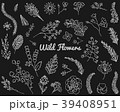 Leaves of flowers. Vector set. Cute Floral 39408951