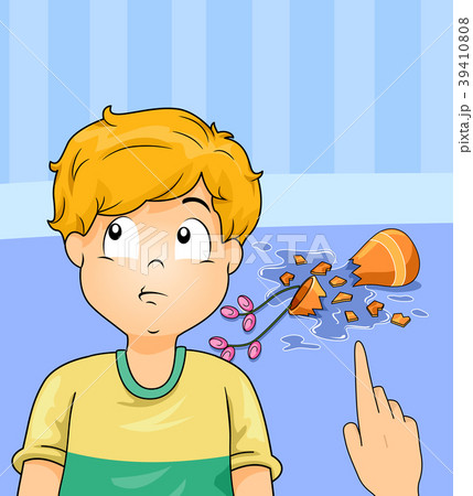 Kid Boy Dishonest Illustration Kid Boy Dishonest Illustration 39410808