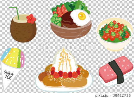 Illustration material of specialty of Hawaii Illustration material of specialty of Hawaii 39412736