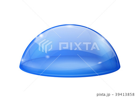 Transparent blue dome, glass semi-sphere Transparent blue dome, glass semi-sphere 39413858