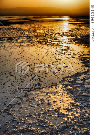 the sunset reflex in the salt lake the sunset reflex in the salt lake 39415149