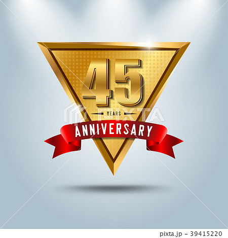 45 years anniversary celebration logotype.  39415220