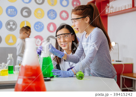 Surprised teacher and student being surprised with 39415242