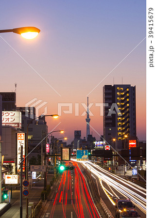 千葉街道の夕暮れ 39415679