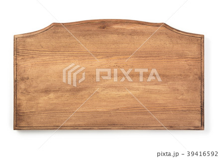 wooden sign board isolated on white 39416592
