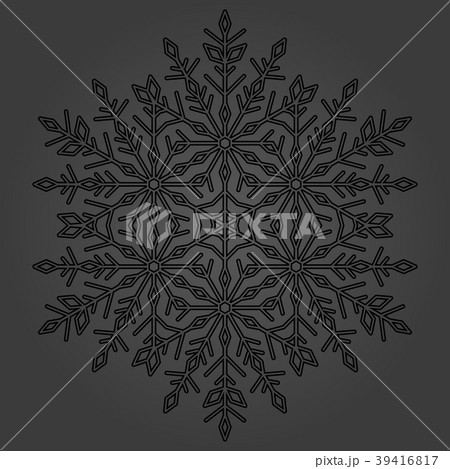 Pretty Round Snowflake Pretty Round Snowflake 39416817