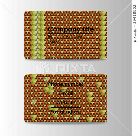 business card template,Vector illustration 39418902