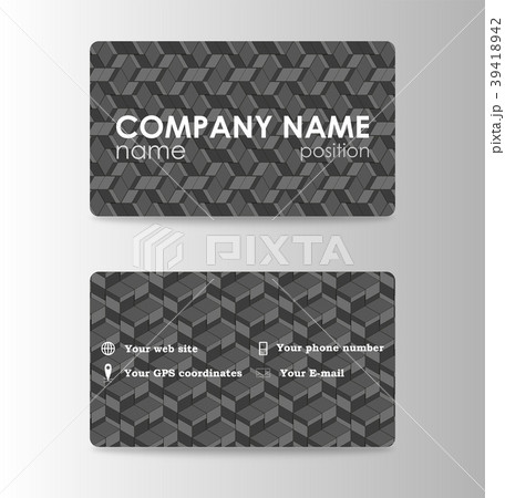 Vector abstract creative business cards (set 39418942