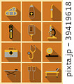 Medical icons on background. Medicine symbols 39419618