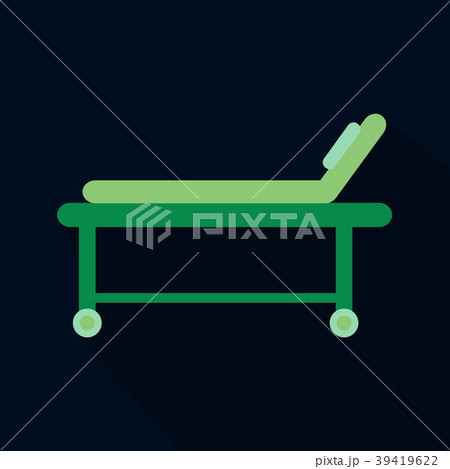 Hospital bed icon. frame design. Vector Hospital bed icon. frame design. Vector 39419622