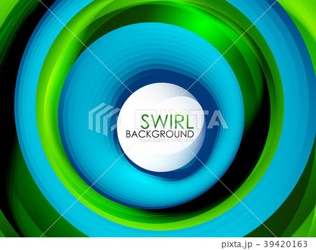 Spiral swirl flowing lines 3d vector abstract Spiral swirl flowing lines 3d vector abstract 39420163