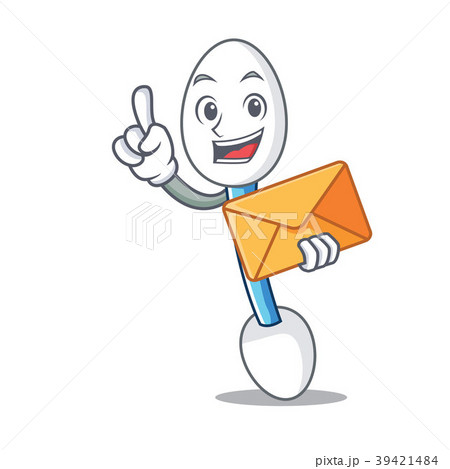Envelope cotton swab character cartoon 39421484