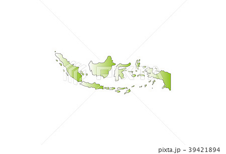 世界地図インドネシアのイラスト素材