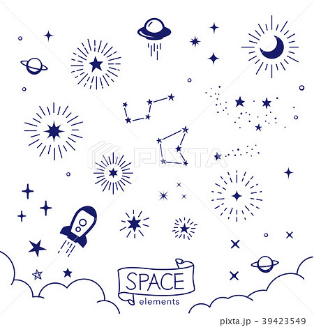 Handwriting Space Material Stock Illustration