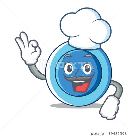 Chef clothing button character cartoon 39425598