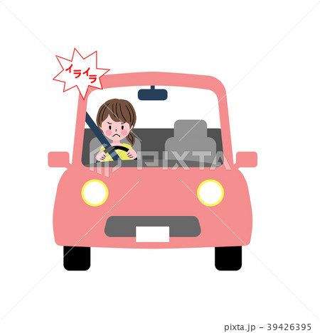 女性 運転のイラスト素材