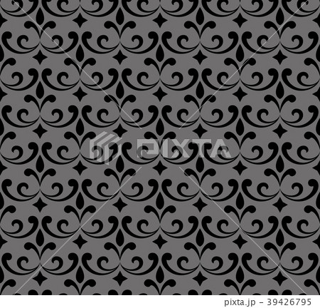 Floral pattern. Wallpaper baroque, damask.  39426795