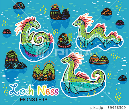 Animals patch collection of Loch Ness Monsters in 39428509