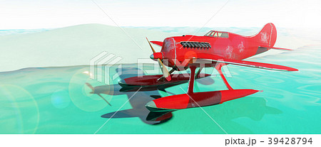 Seaplane. 3D render Seaplane. 3D render 39428794