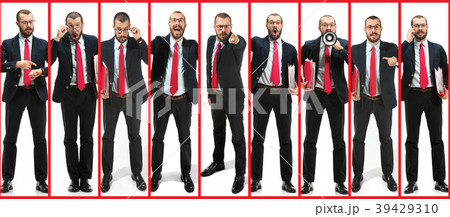 Collage about handsome young bearded man over 39429310