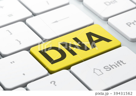 Health concept: DNA on computer keyboard Health concept: DNA on computer keyboard 39431562