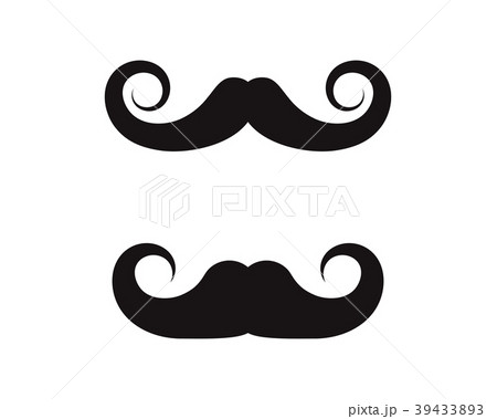 Mustache icon Logo template 39433893