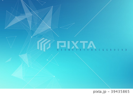 Geometric graphic background molecule and 39435865