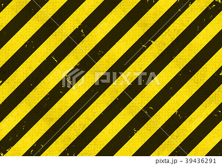 危険や工事を示す黄色と黒の背景イラストのイラスト素材