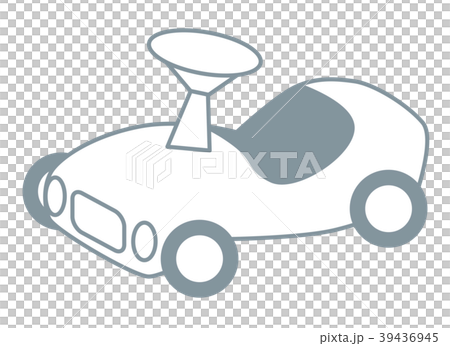 子供用自動車 線画のイラスト素材 39436945 Pixta